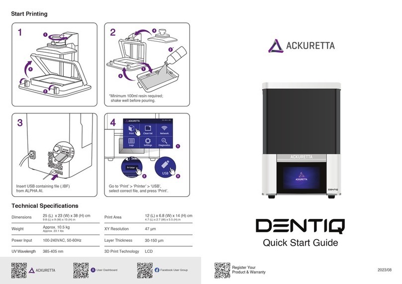Ackuretta DENTIQ User manual