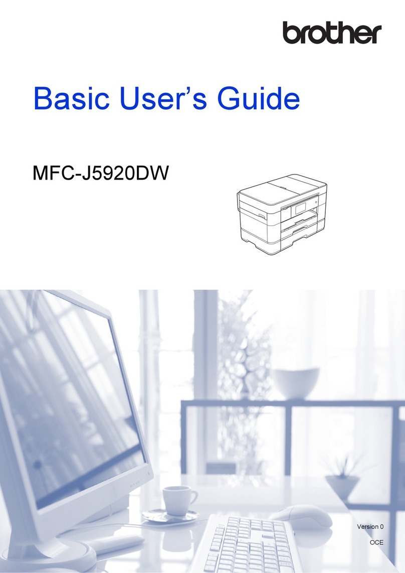 Brother MFC-J5920DW Operating and maintenance manual