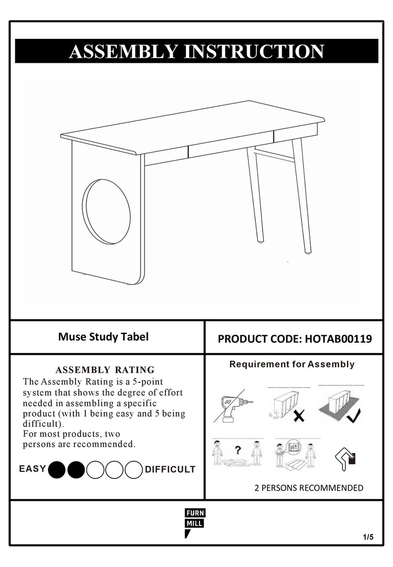 Furn Mill Muse HOTAB00119 Assembly instruction