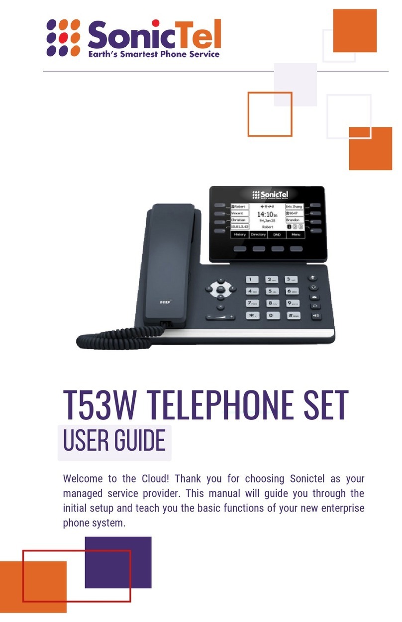 Sonictel T53W User manual
