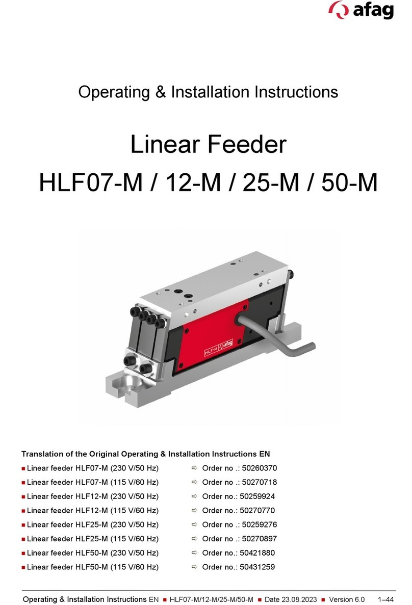 Afag HLF07-M Operating & installation instructions