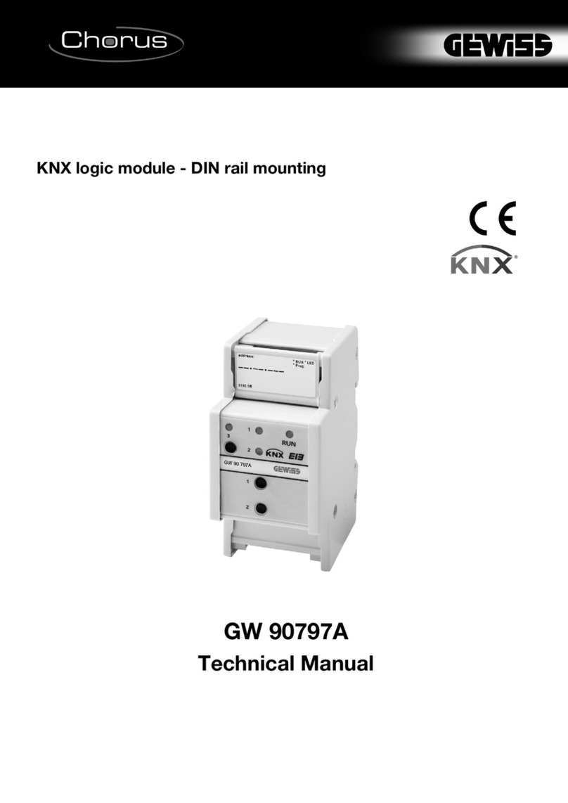 Gewiss Chorus GW 90797A User manual