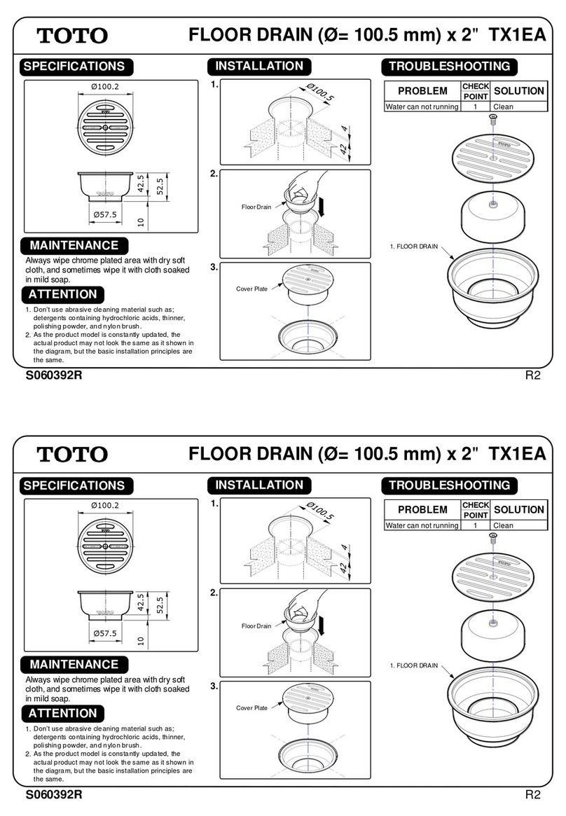 Toto TX1EA User manual