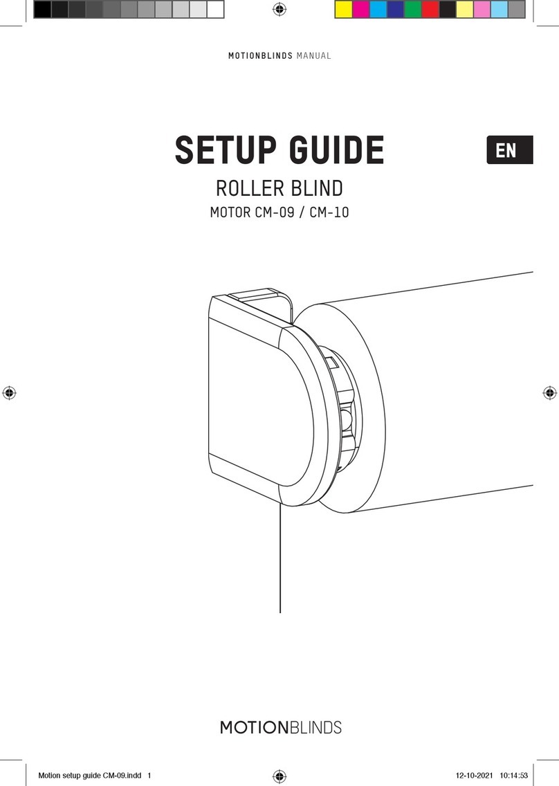 MOTION BLINDS CM-09 Setup guide