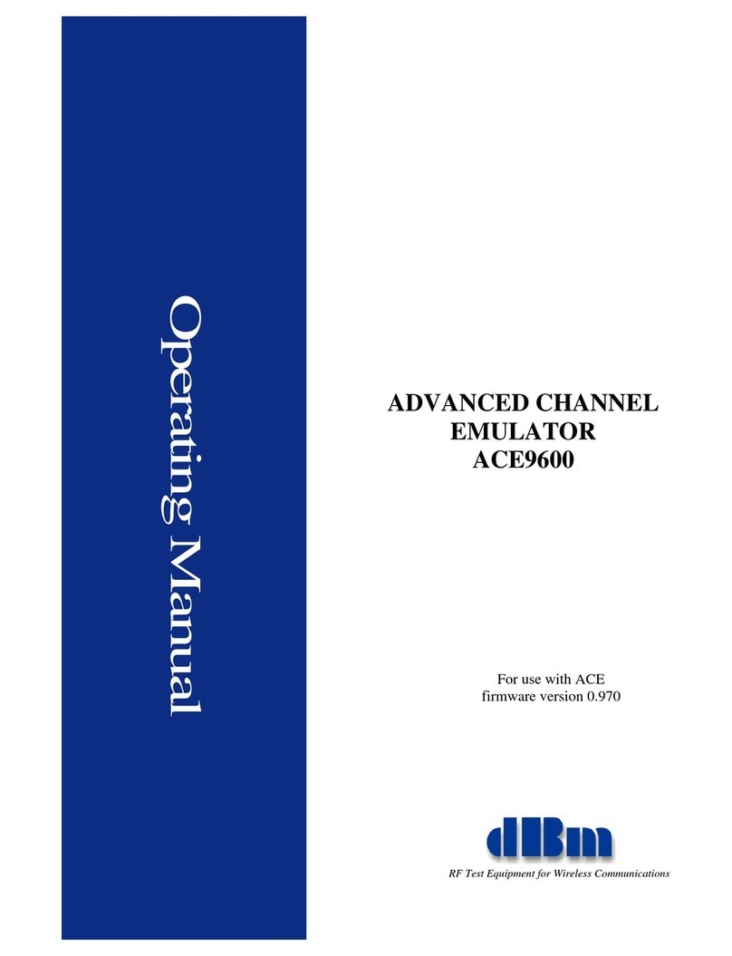 DBM ACE9600 operating manual