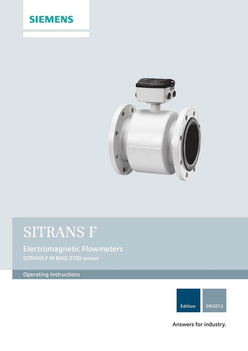 Siemens SITRANS F M MAG 3100 User manual