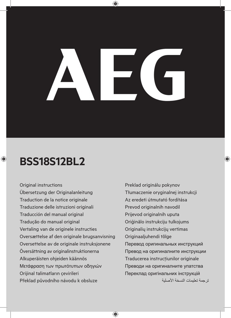 AEG BSS18S12BL2 User manual