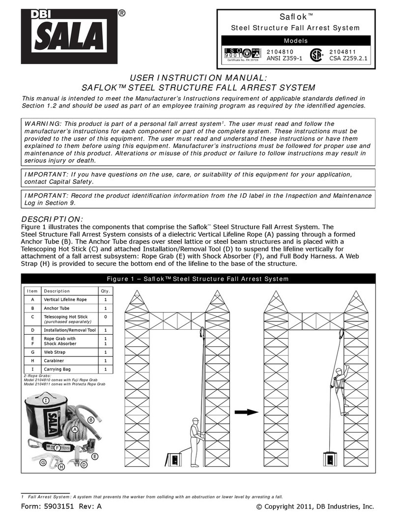 DBI SALA Saflok 2104810 Operator's manual