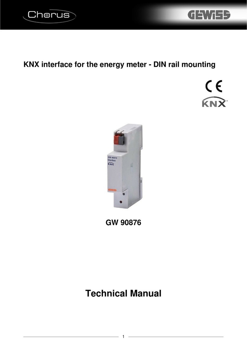 Gewiss Chorus GW 90876 User manual