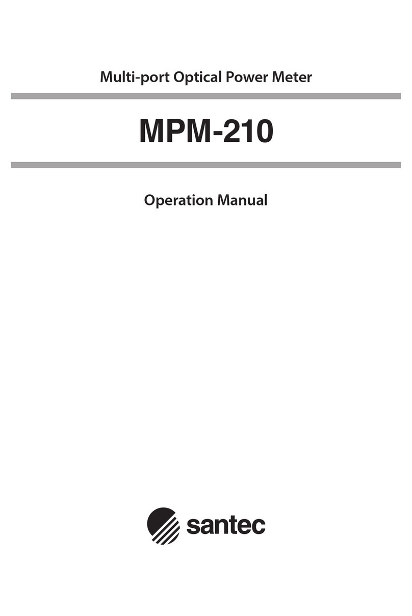 Santec MPM-210 User manual Santec MPM-210 User manual