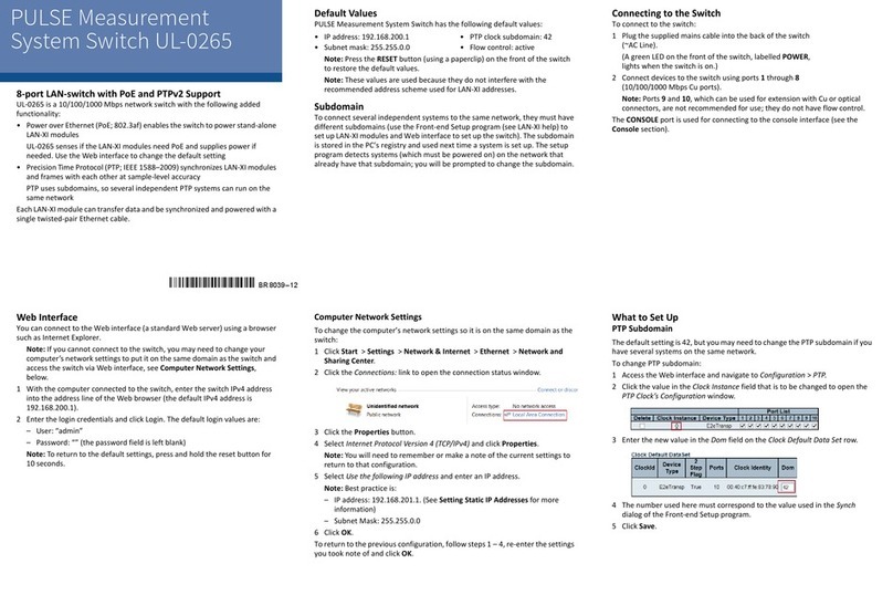 BRUEL & KJAER UL-0265 quick start guide