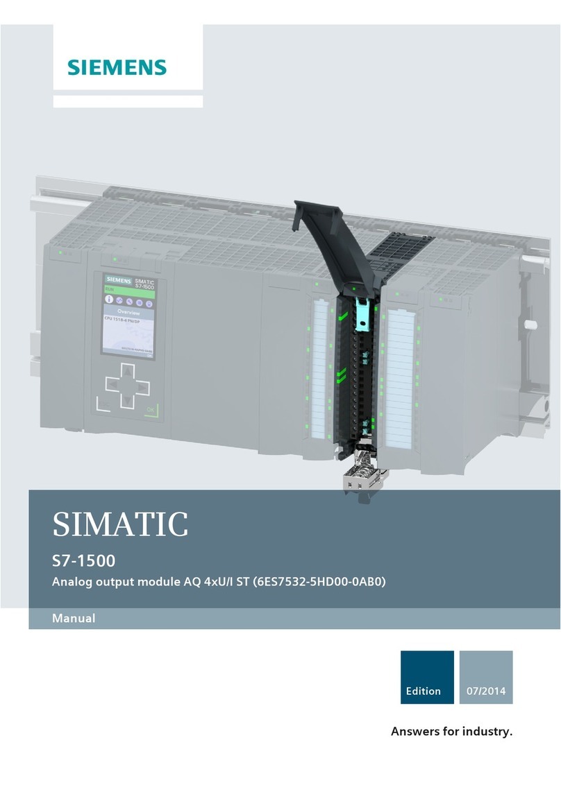 Siemens Simatic S7-1500 User manual