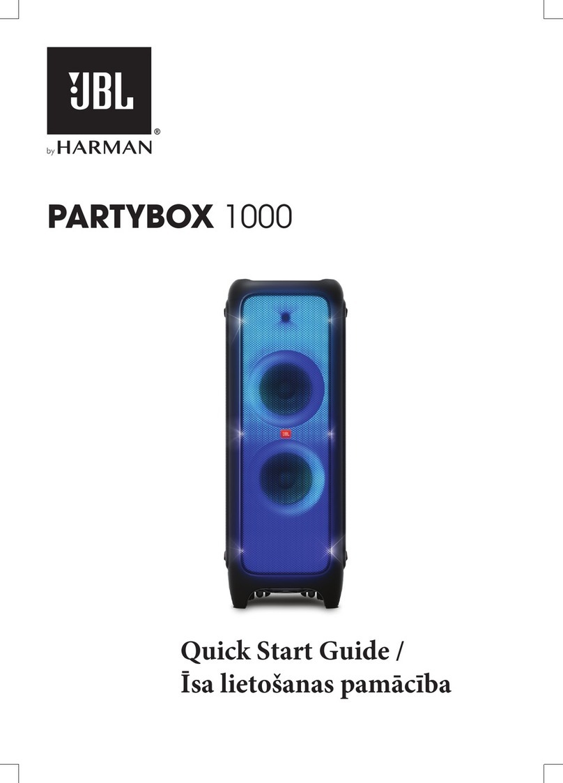 Harman JBL PARTYBOX 1000 User manual