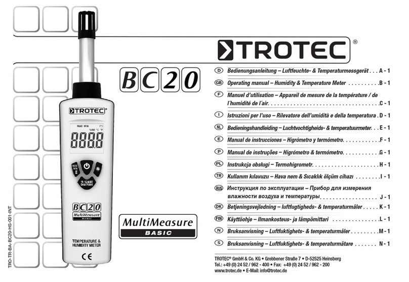 Trotec BC 20 operating manual