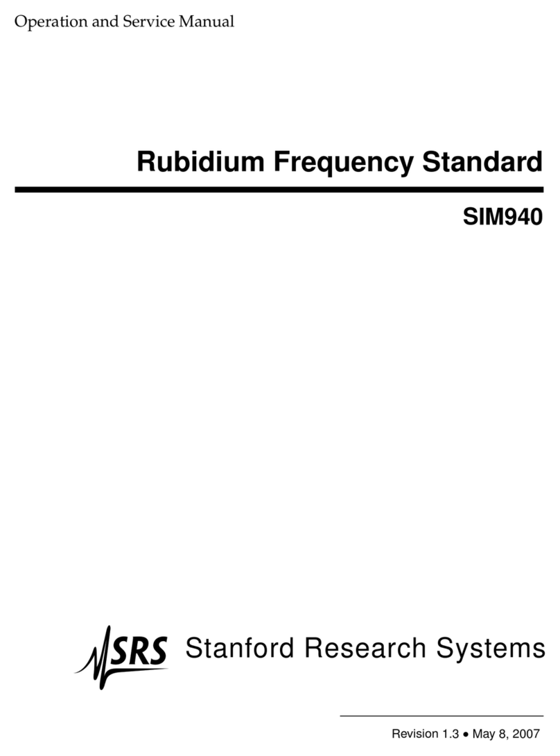 SRS Labs SIM940 Operation manual