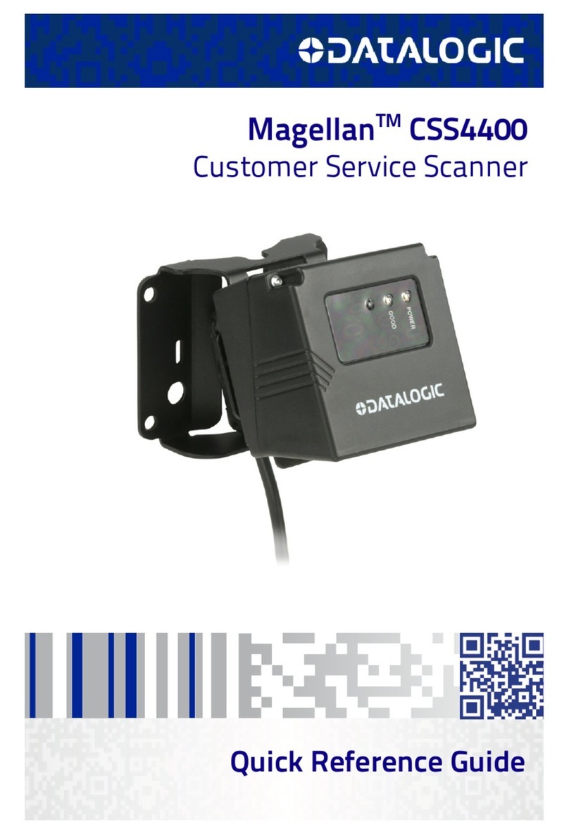Datalogic Magellan CSS4400 Quick reference guide
