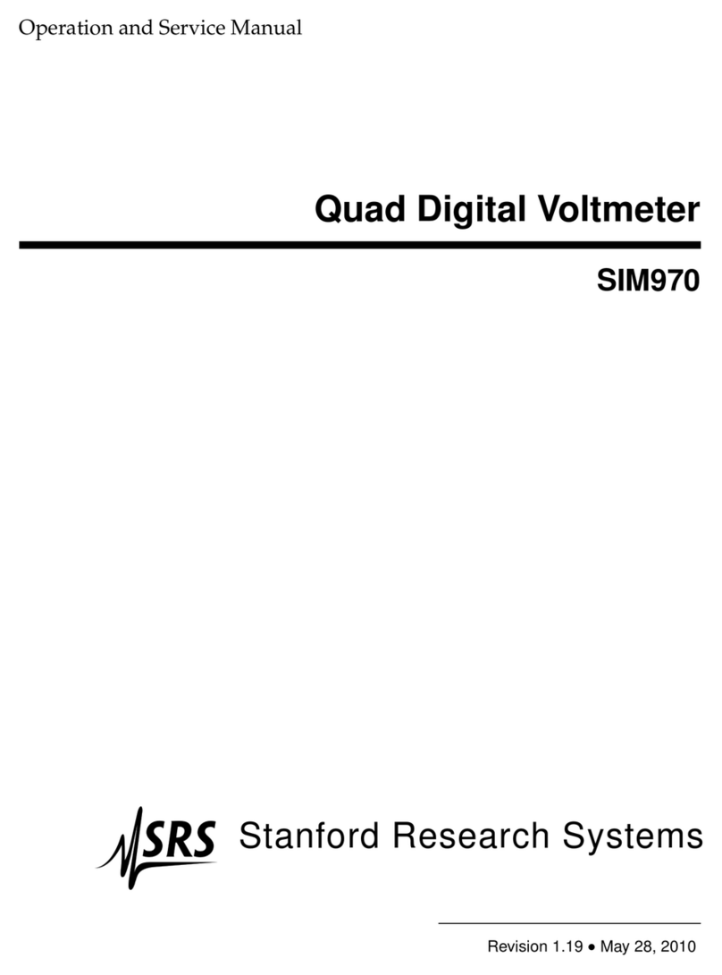 SRS Labs SIM970 Operation and service manual