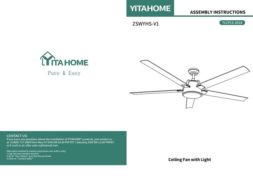 YitaHome TLCFLS-2018 Assembly instructions