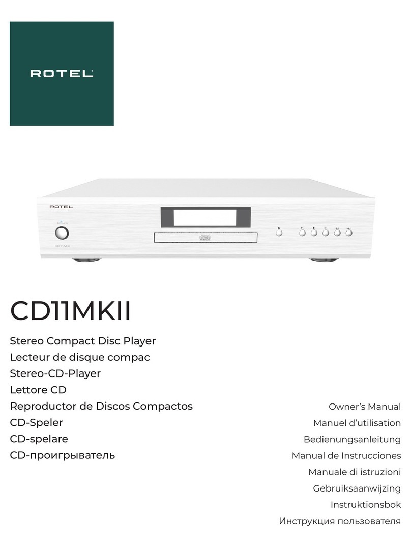 Rotel CD11MKII User manual