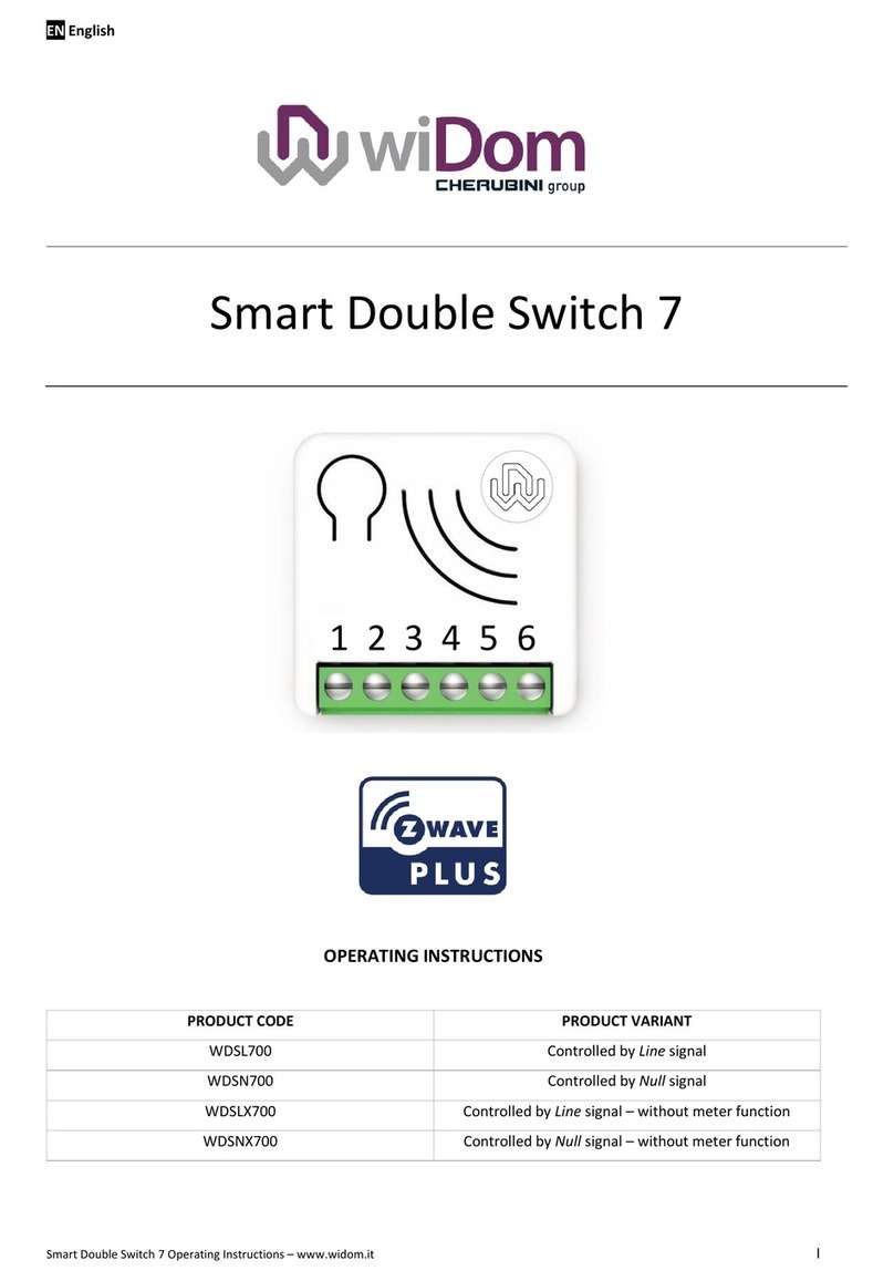 CHERUBINI Smart Double Switch 7 manual CHERUBINI Smart Double Switch 7 manual