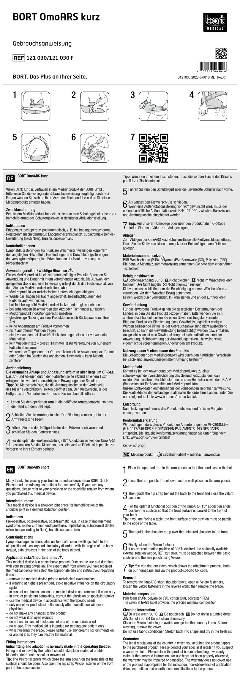 bort medical OmoARS kurz manual