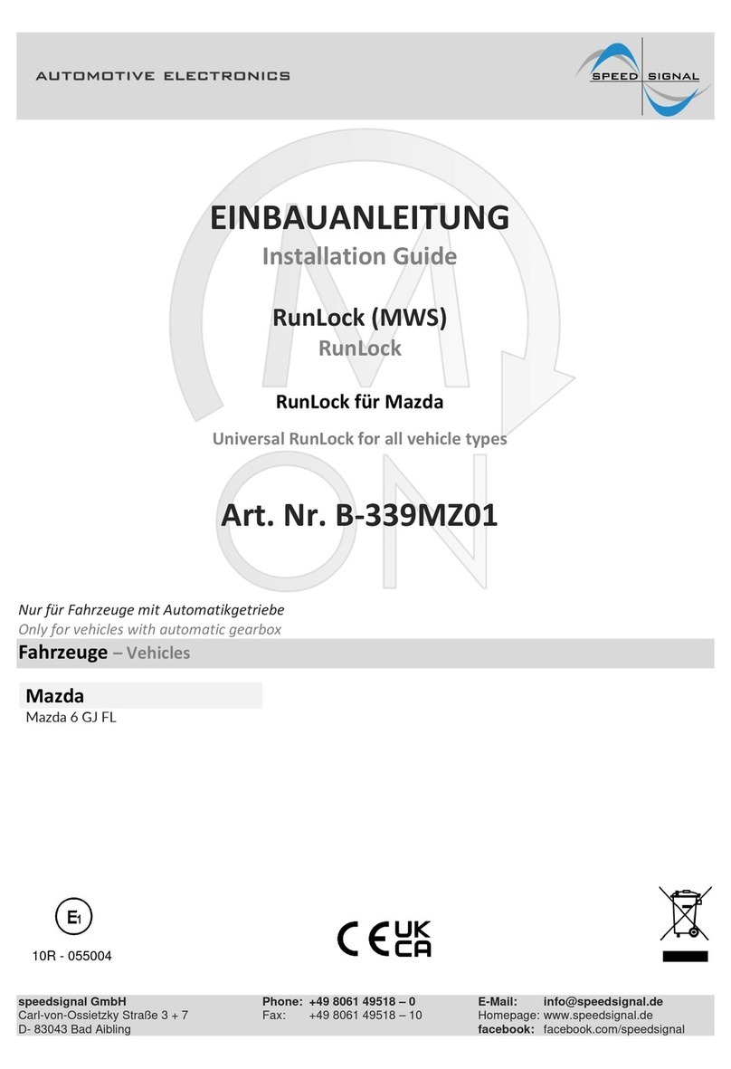 Speedsignal B-339MZ01 installation guide