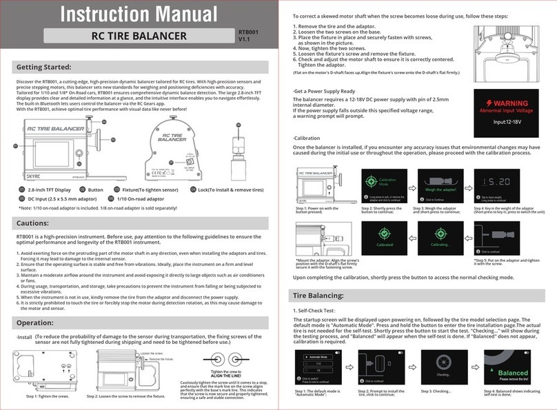 Skyrc RTB001 User manual