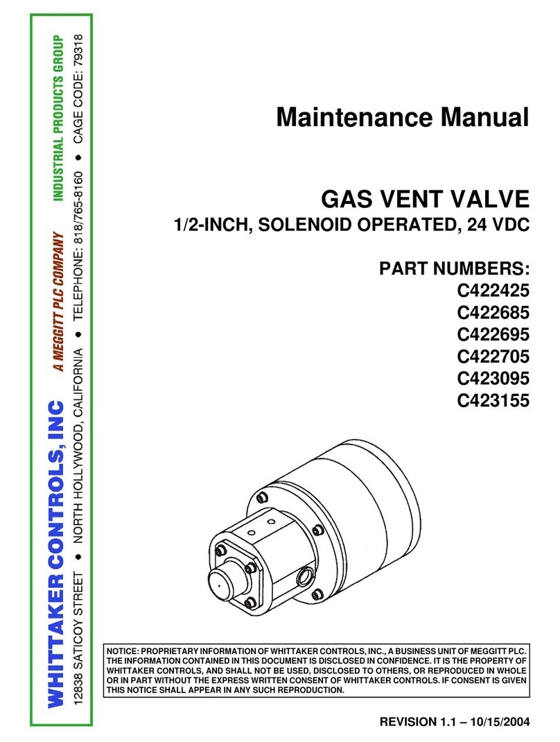 Whittaker C422425 User manual