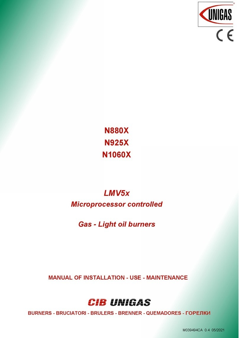 CIB UNIGAS N880X installation manual