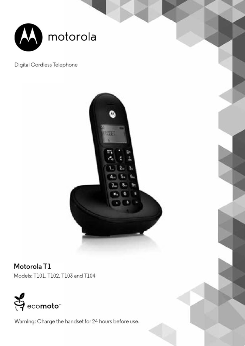 Motorola T101 User manual Motorola T101 User manual