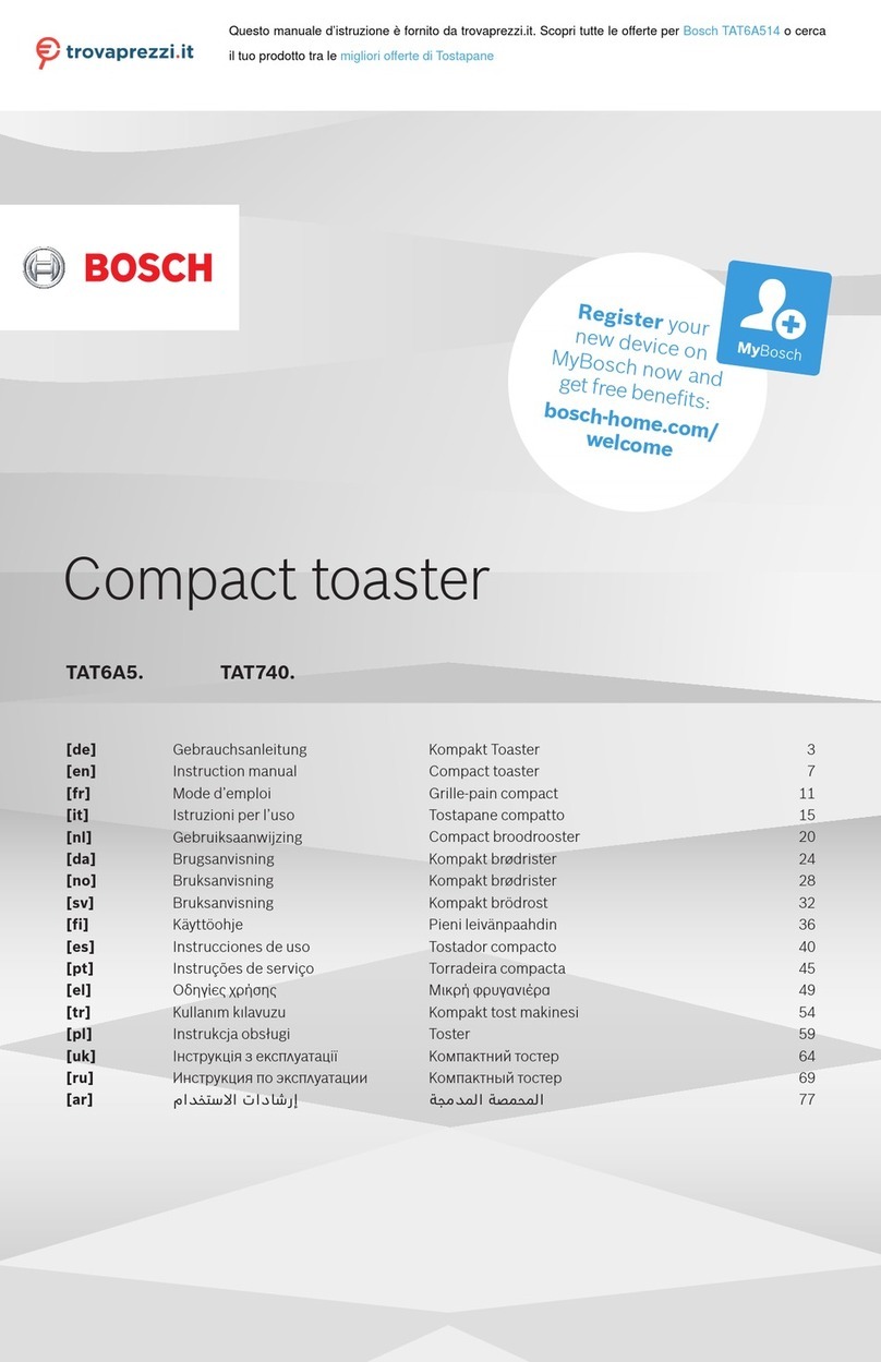 Bosch TAT6A514 instruction manual