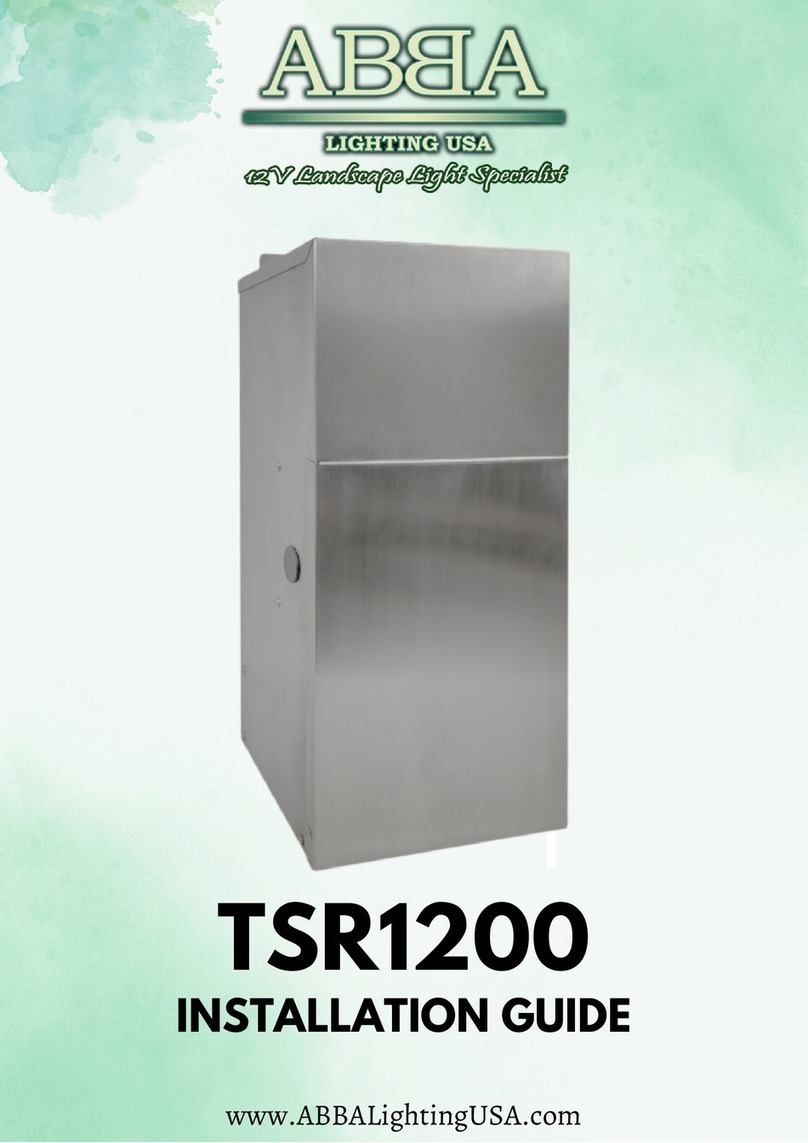 ABBA TSR1200 installation guide