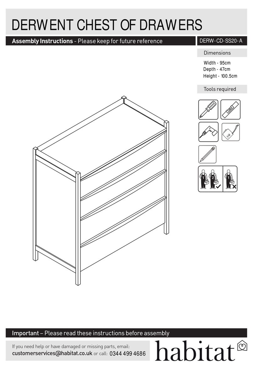 Habitat DERWENT DERW-CD-SS20-A Assembly instructions Habitat DERWENT DERW-CD-SS20-A Assembly instructions