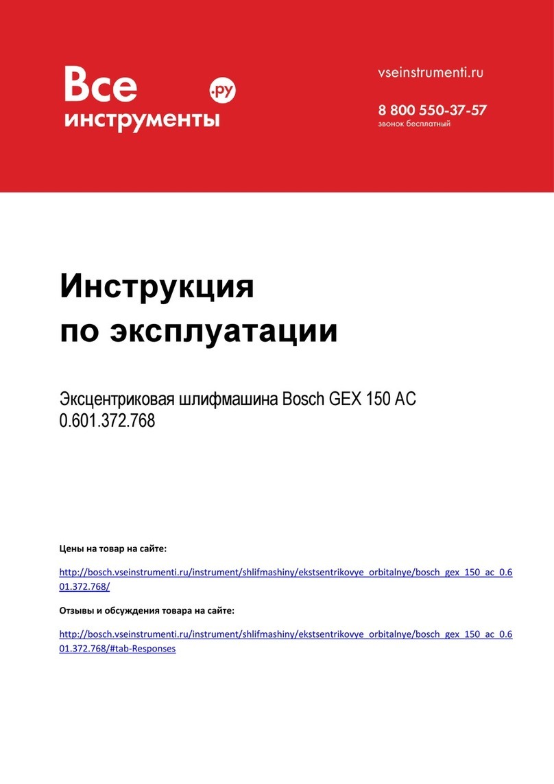 Bosch Professional GEX 150 A Original instructions