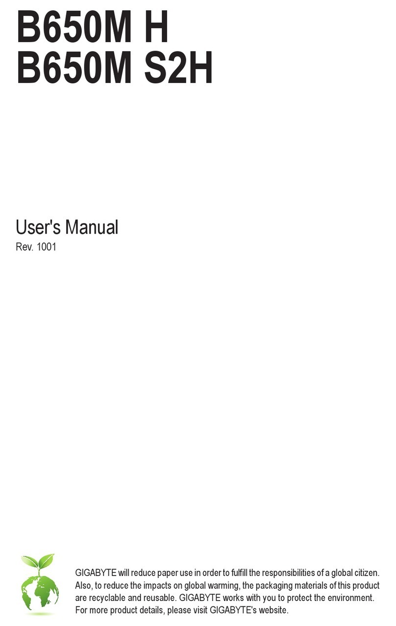 Gigabyte B650M H User manual