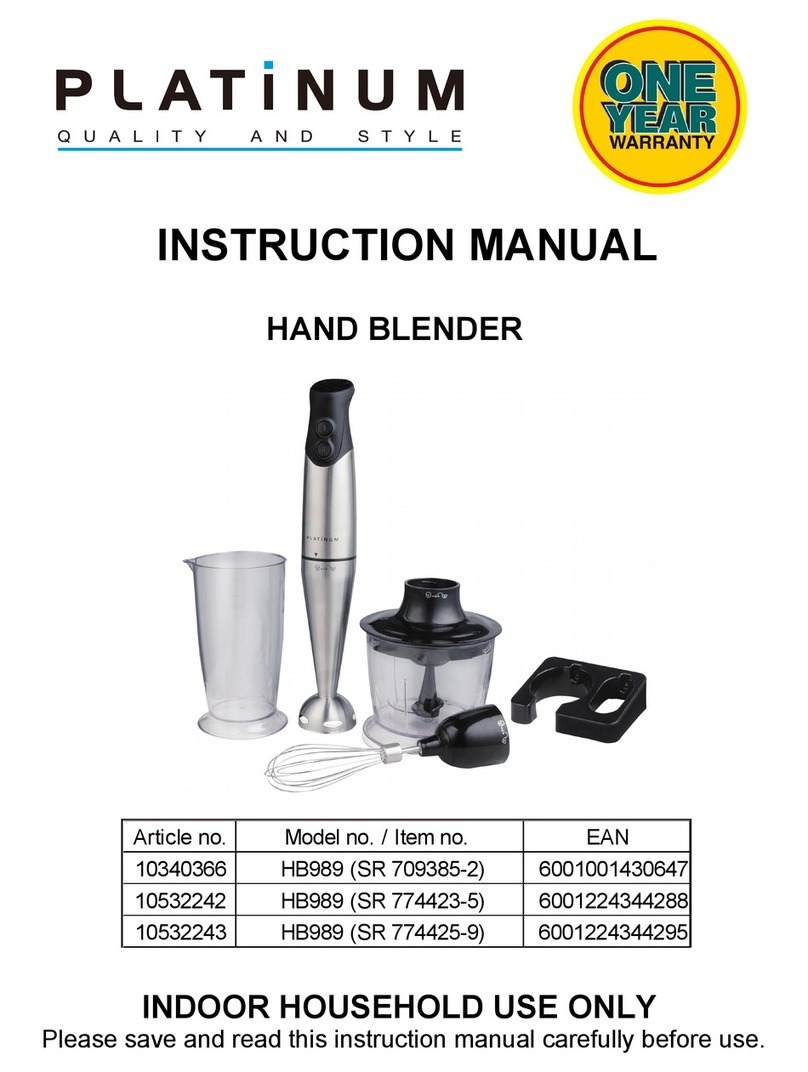 Platinum HB989 instruction manual