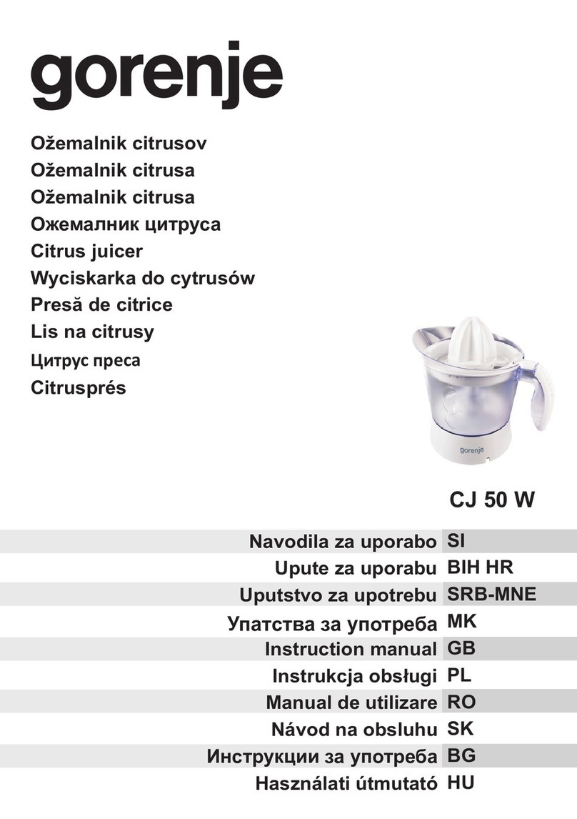 Gorenje CJ 50 W instruction manual