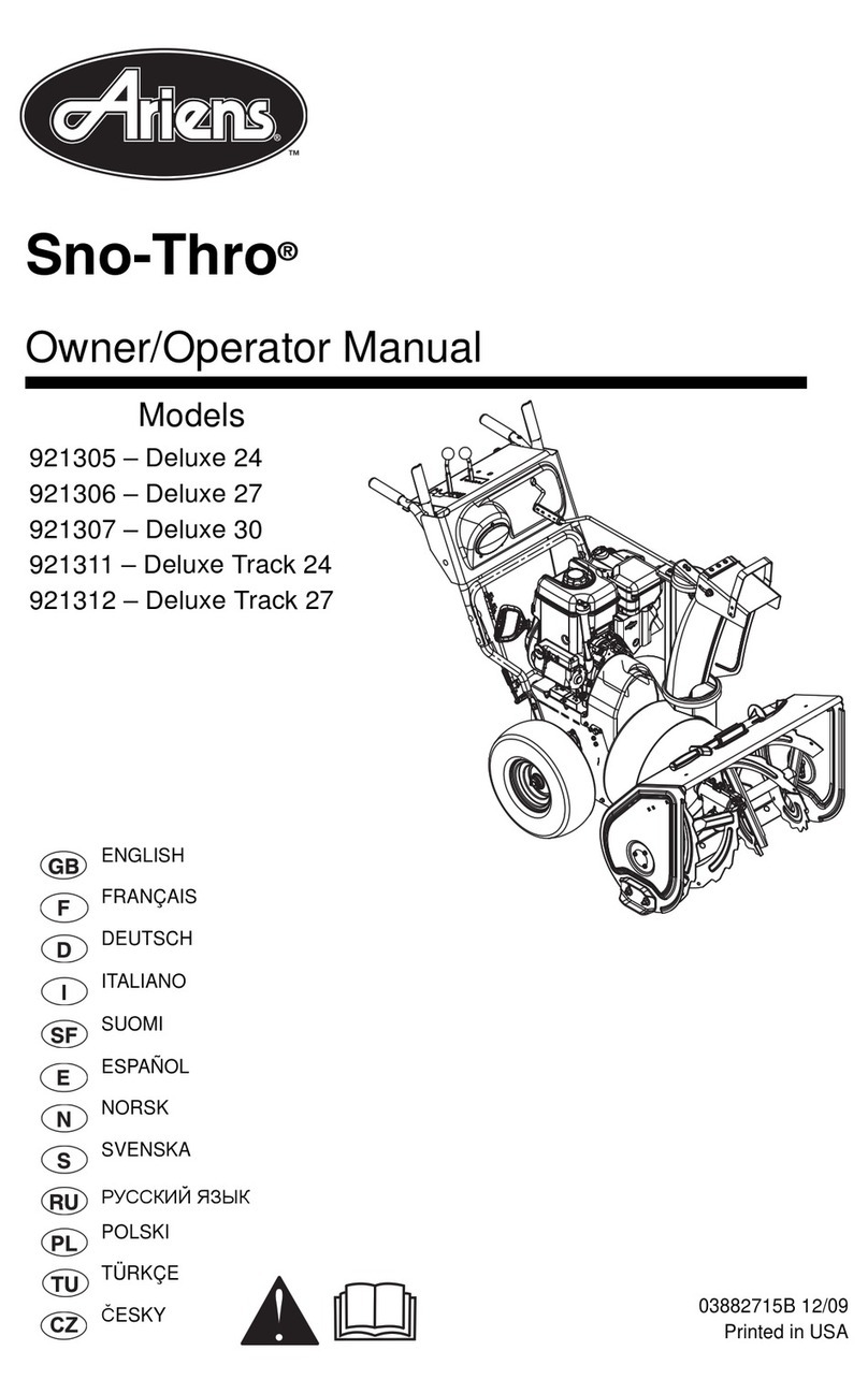 Ariens Sno-Thro Deluxe Track 24 Operator's manual