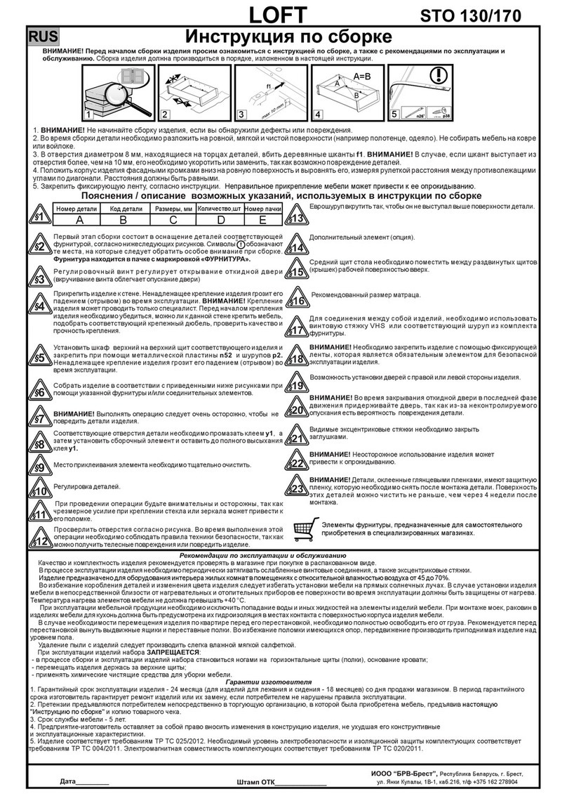 BLACK RED WHITE LOFT STO 130/170 User manual