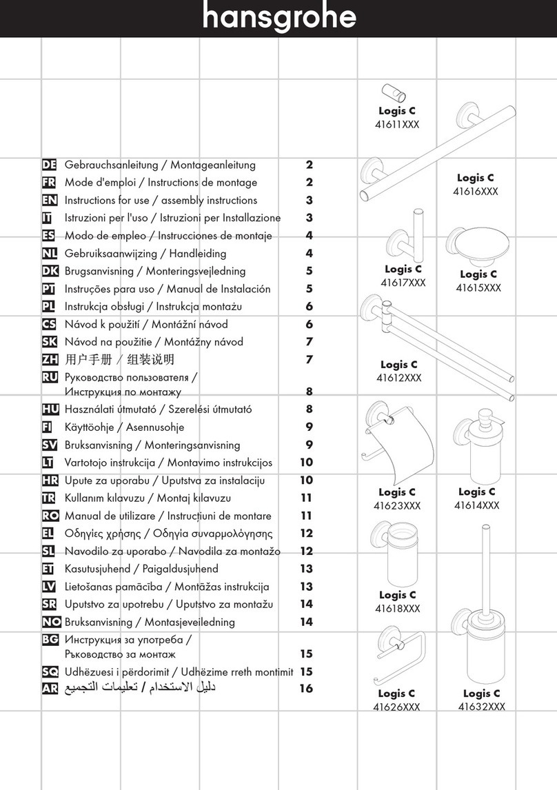 Hans Grohe Logis C 41616 Series User manual