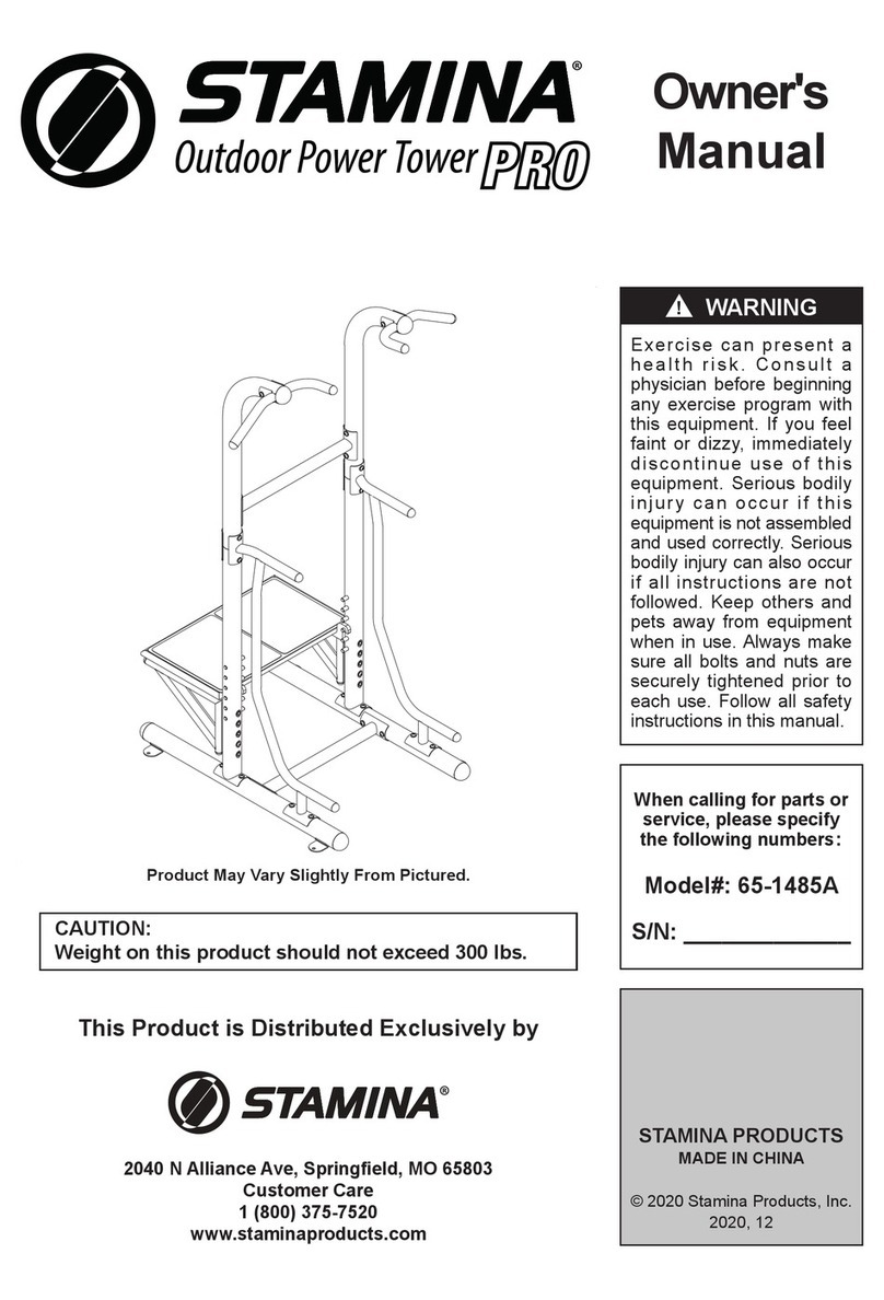 Stamina Pro 65-1485A owner's manual