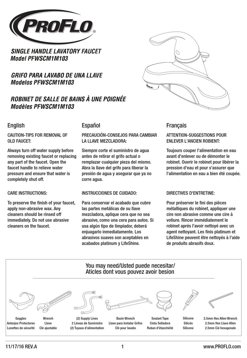 ProFlo PFWSCM1M103 User manual