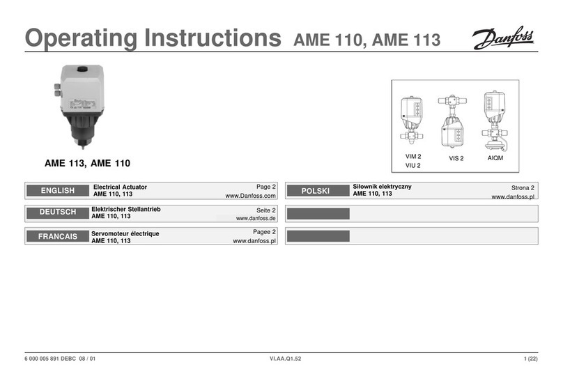Danfoss AME 110 User manual Danfoss AME 110 User manual