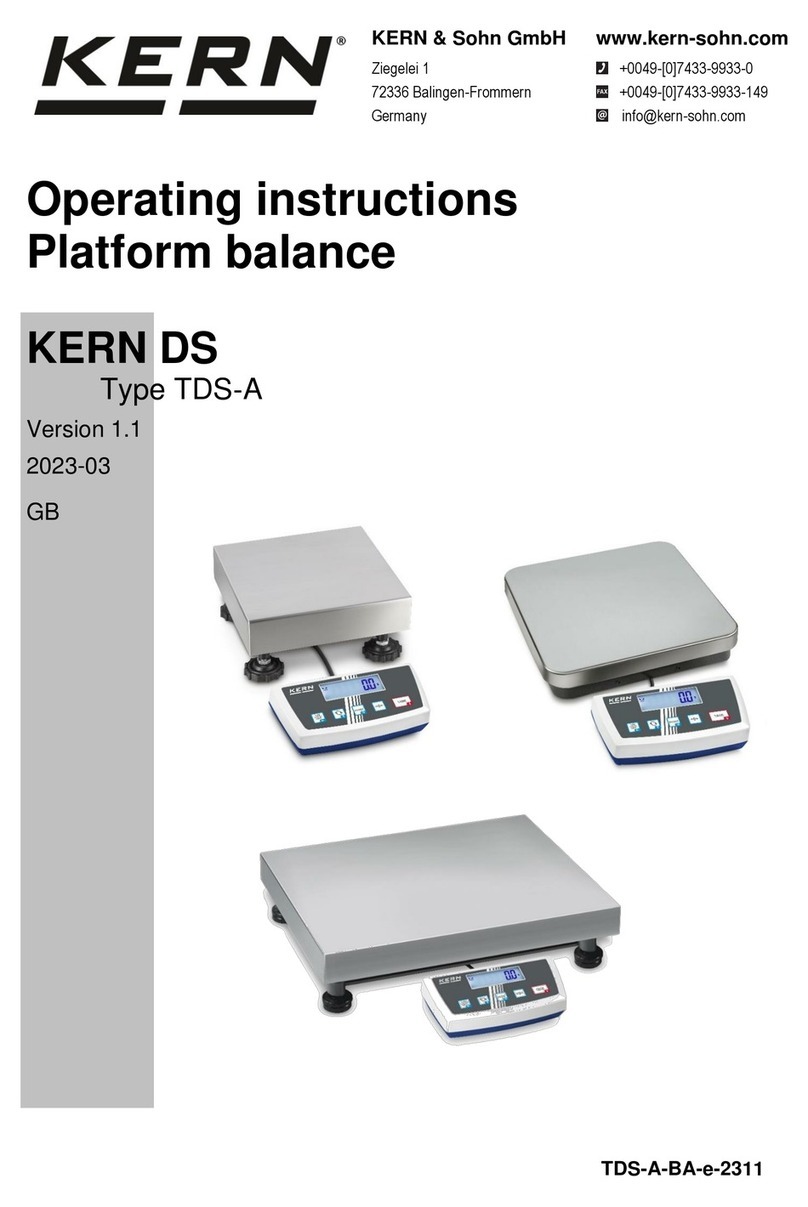 KERN DS 3K0.01S User manual