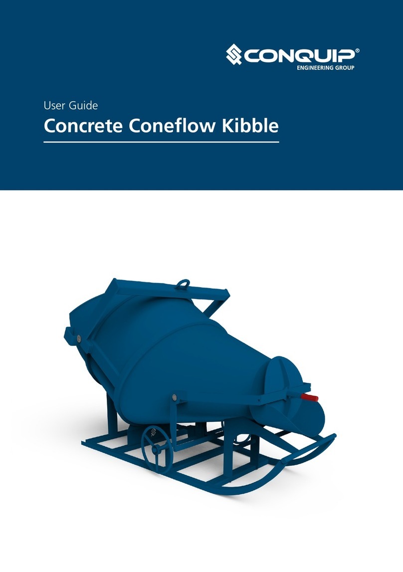 Conquip Concrete Coneflow Kibble 500 user guide