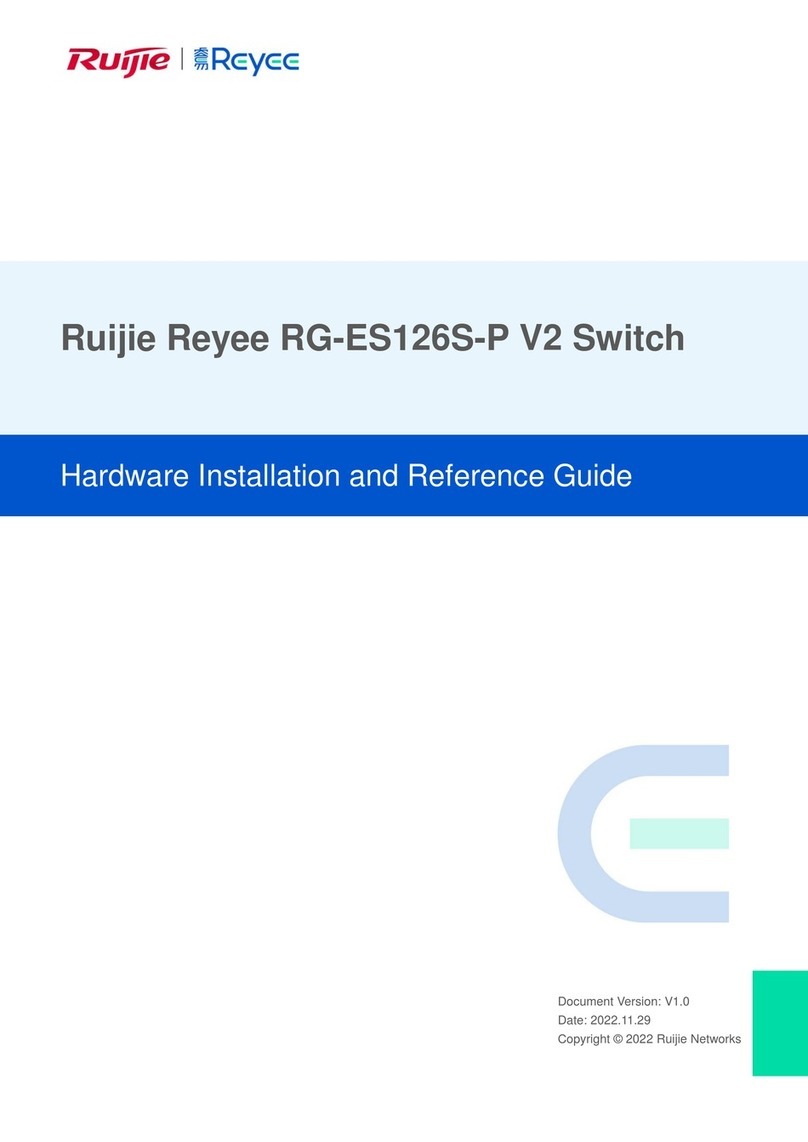 Ruijie RG-ES126S-P Hardware installation and reference guide Ruijie RG-ES126S-P Hardware installation and reference guide
