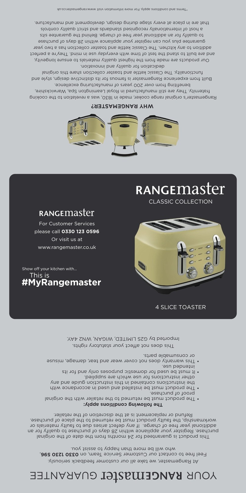Range Master CLASSIC RMCL4S201 instructions