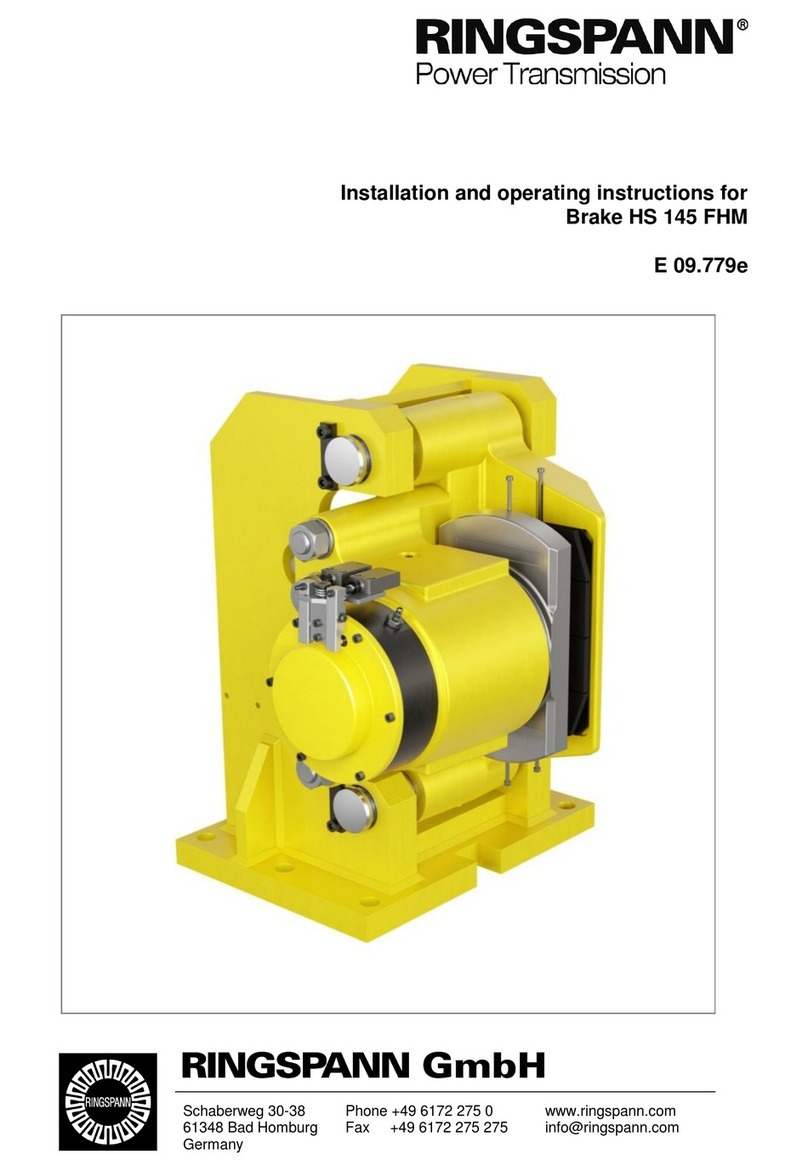 RINGSPANN HS 145 FHM Installation and operating instructions