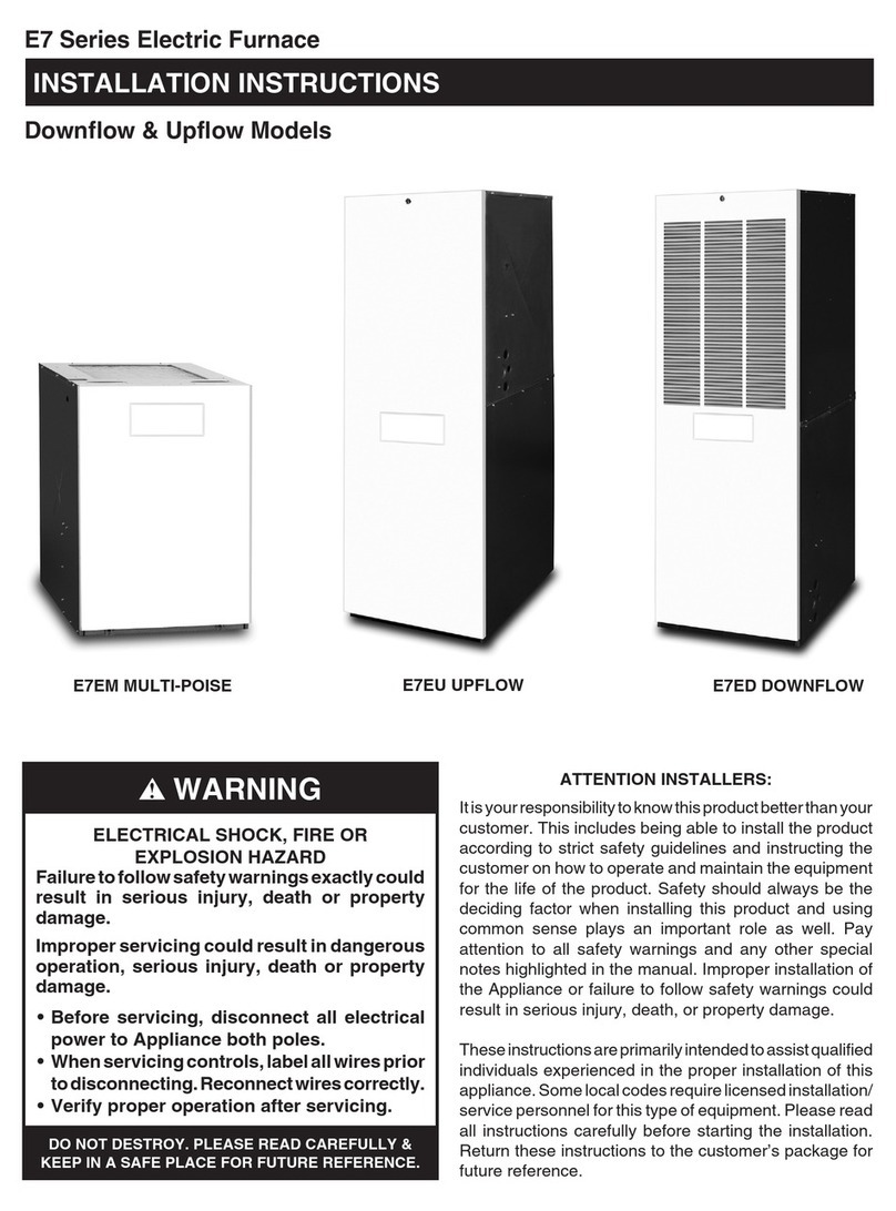 Nortek Global E7 Series installation instructions