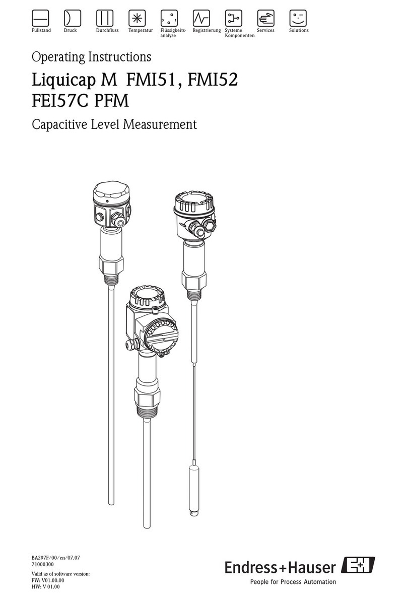 Endress+Hauser Liquicap M FMI51 User manual